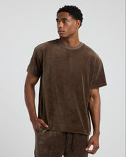 Velour Short Sleeve Tee-TENORE