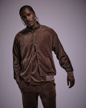 Velour Track Suit Jacket-TENORE