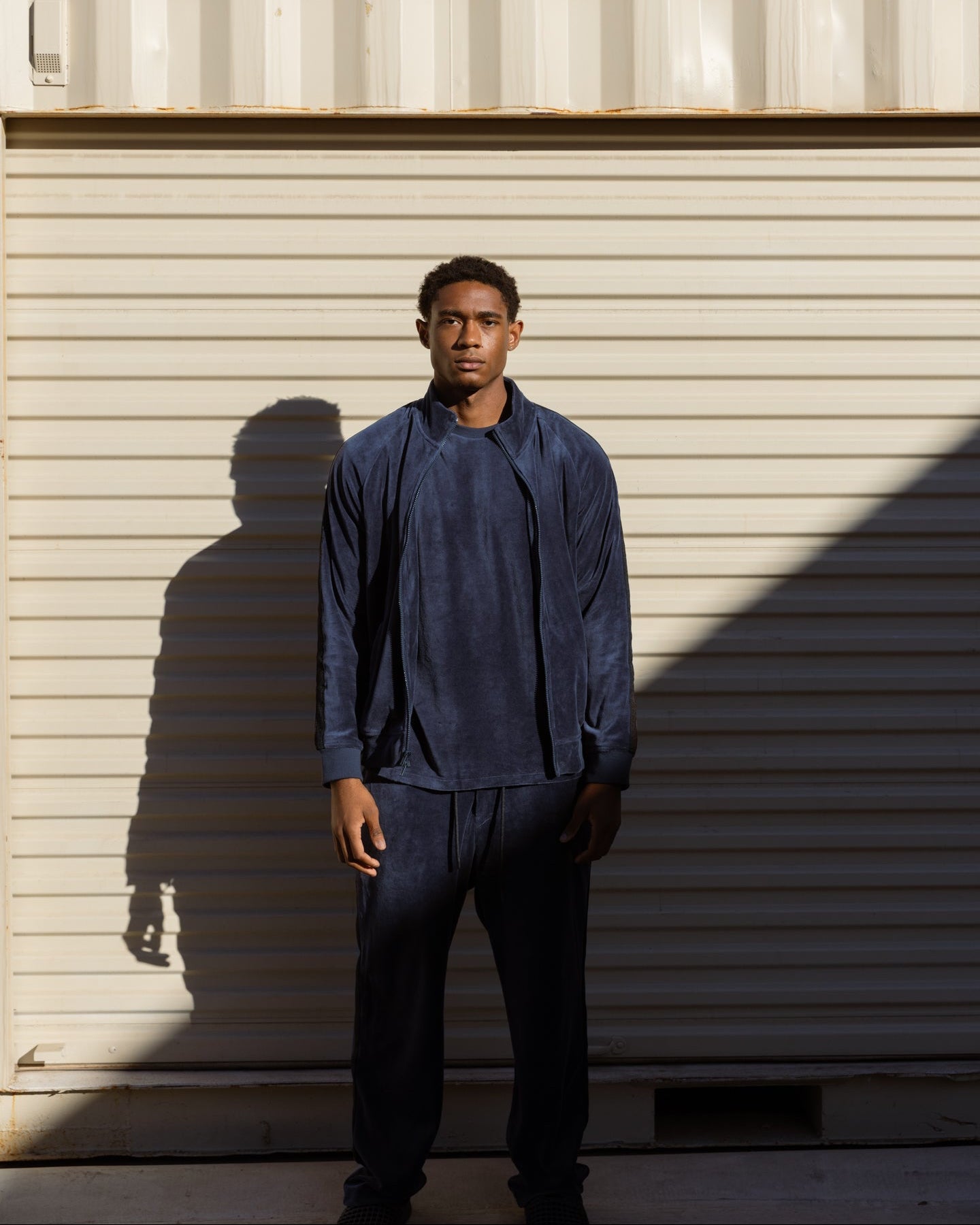 Velour Track Suit Jacket-TENORE