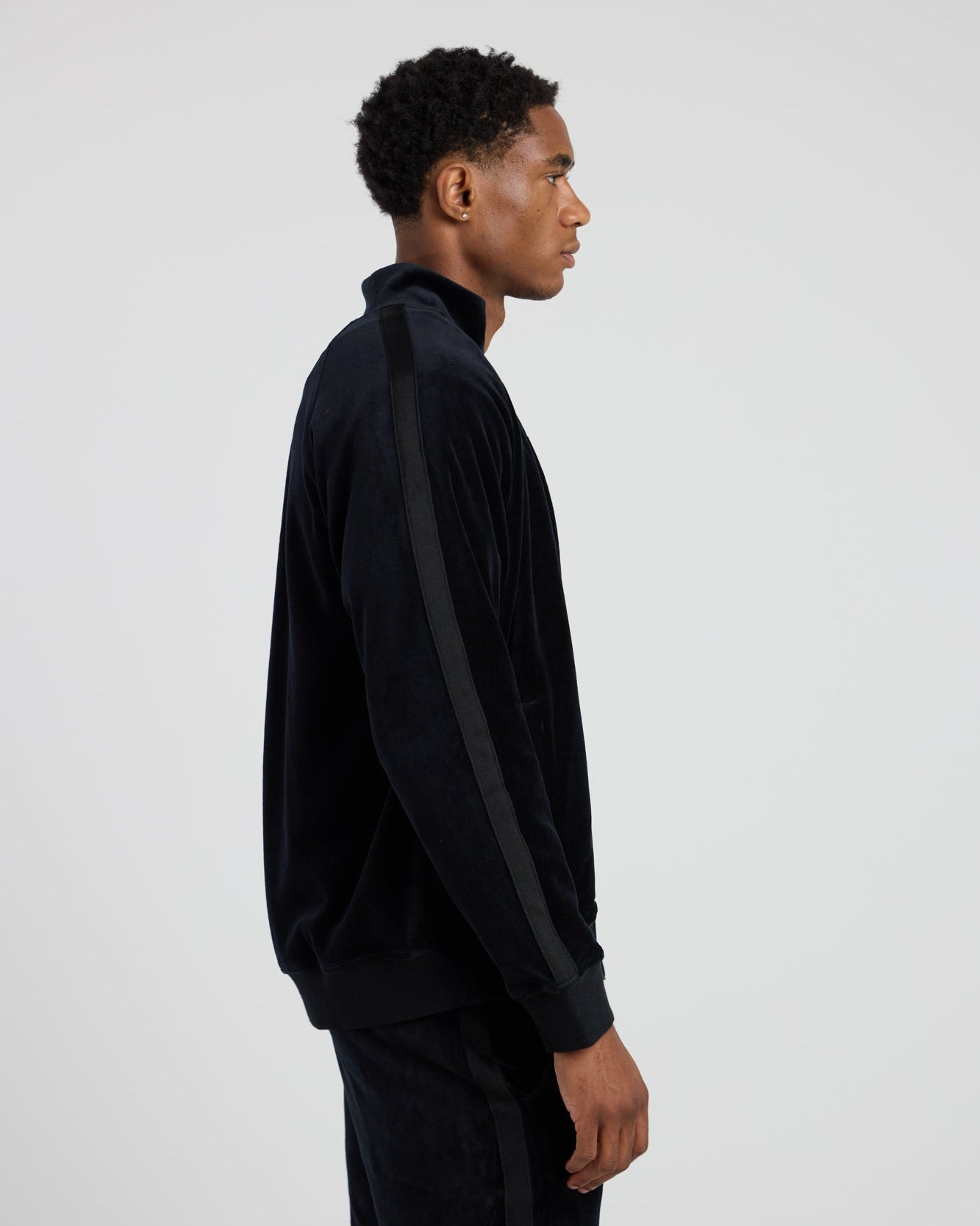 Velour Track Suit Jacket-TENORE