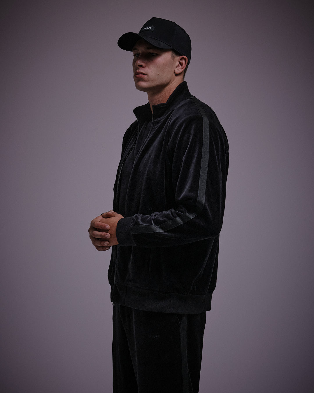 Velour Track Suit Jacket-TENORE