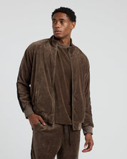 Velour Track Suit Jacket-TENORE