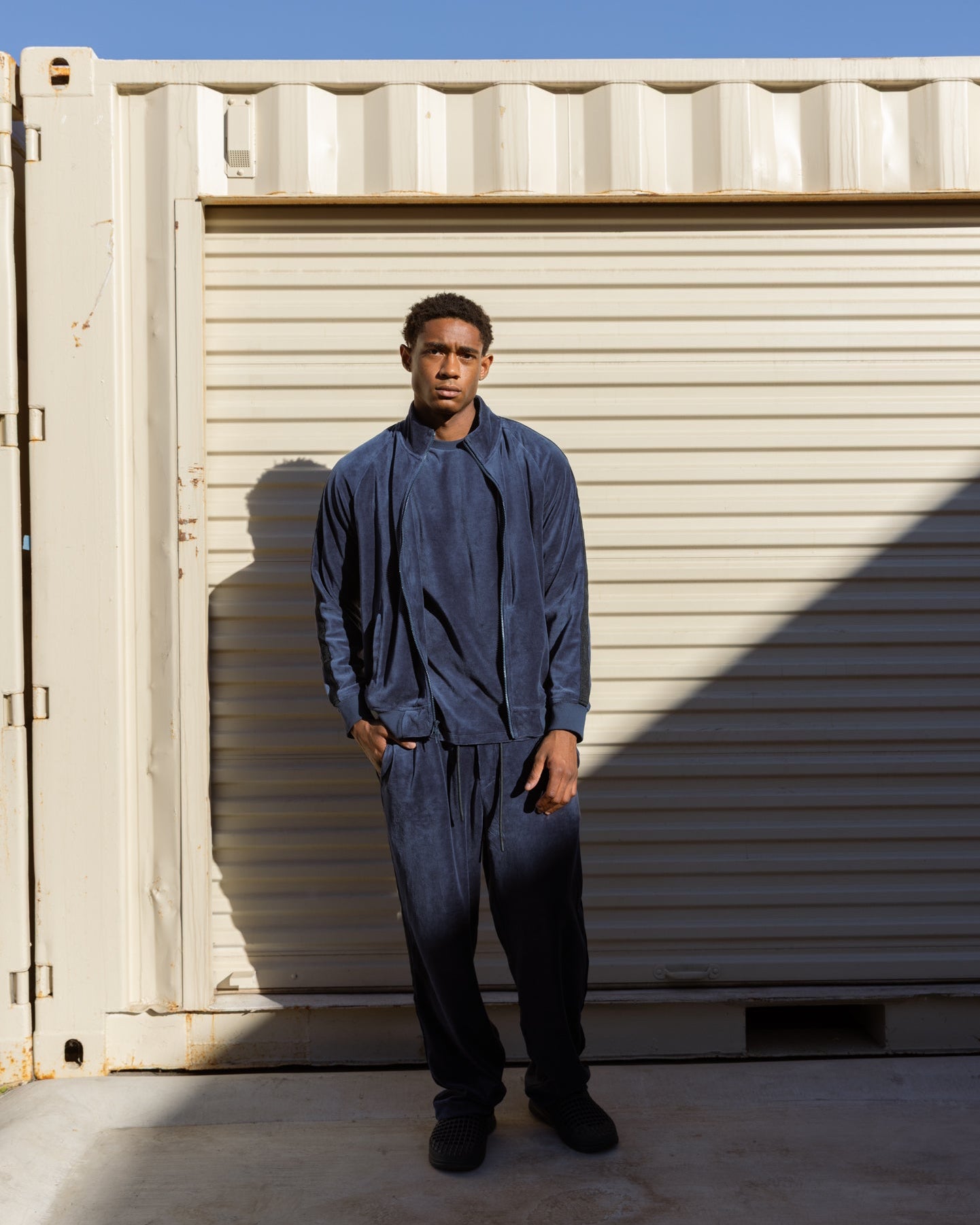 Velour Track Suit Pant-TENORE