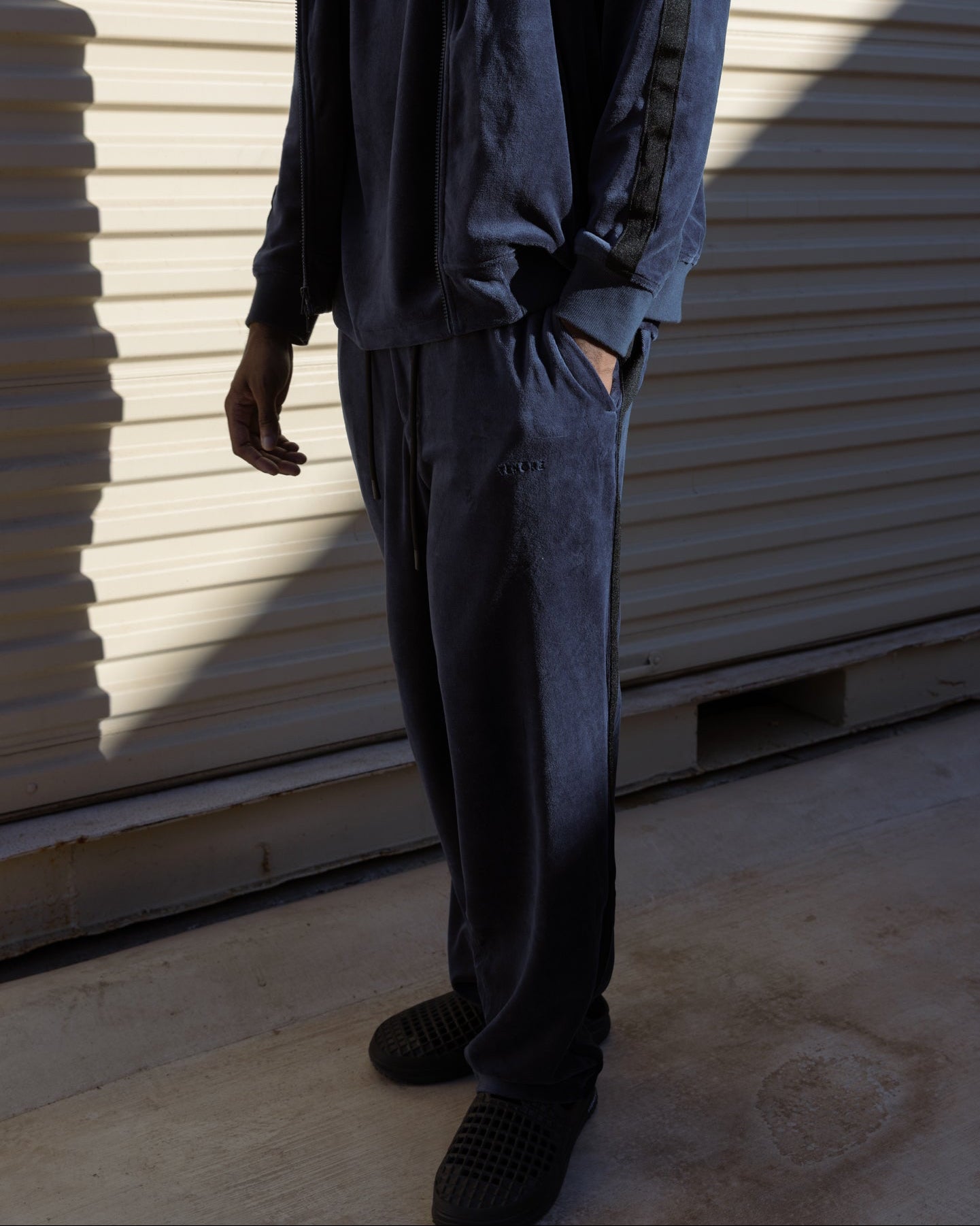 Velour Track Suit Pant-TENORE