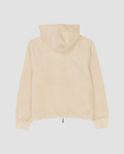 Velour Zip-Up Hoodie-TENORE