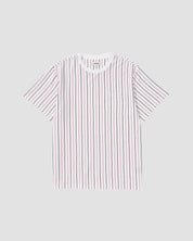 Vertical Yarn Dye Stripe Tee-TENORE