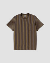 Vertical Yarn Dye Stripe Tee-TENORE