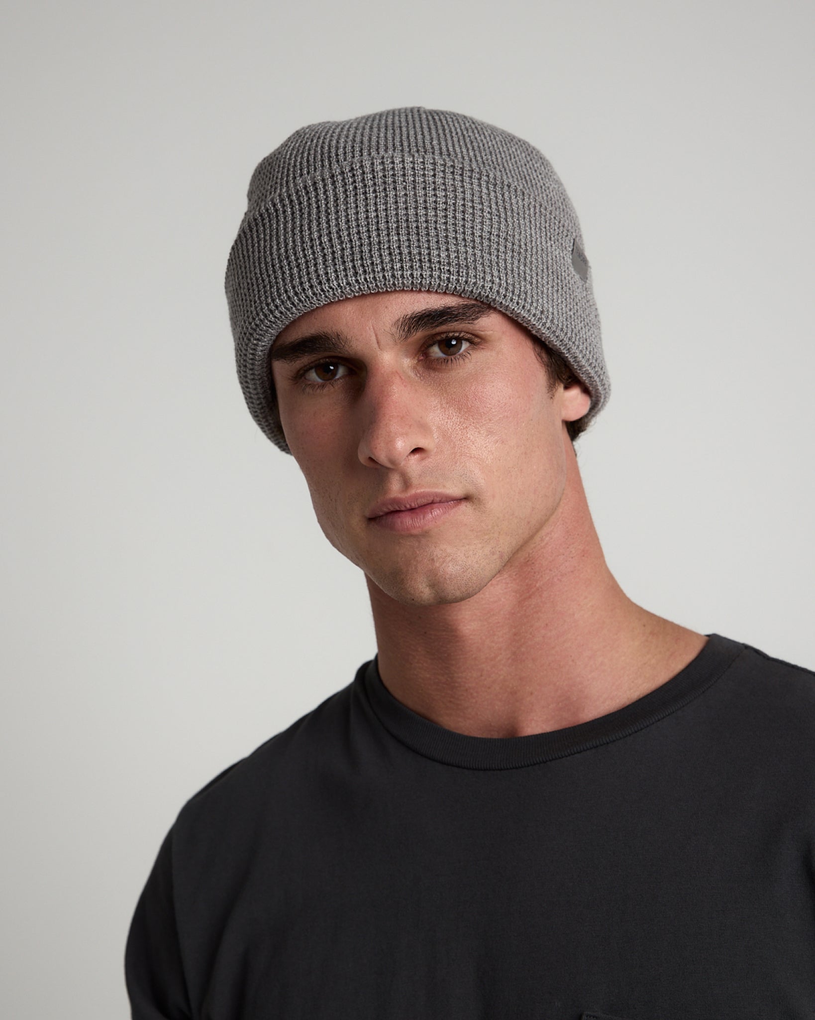 Waffle Knit Beanie-TENORE