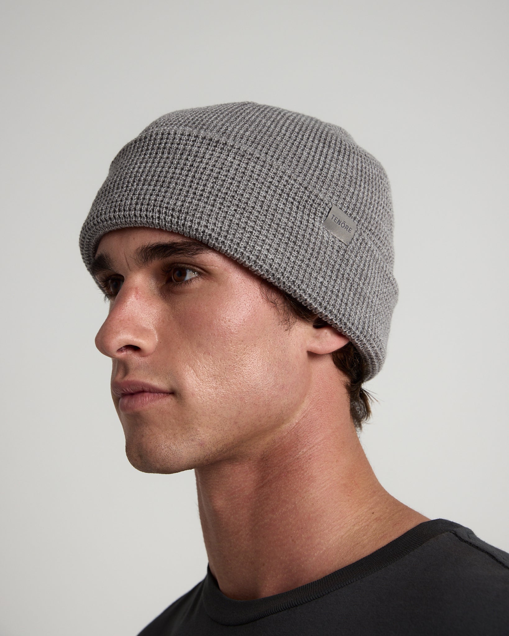 Waffle Knit Beanie-TENORE