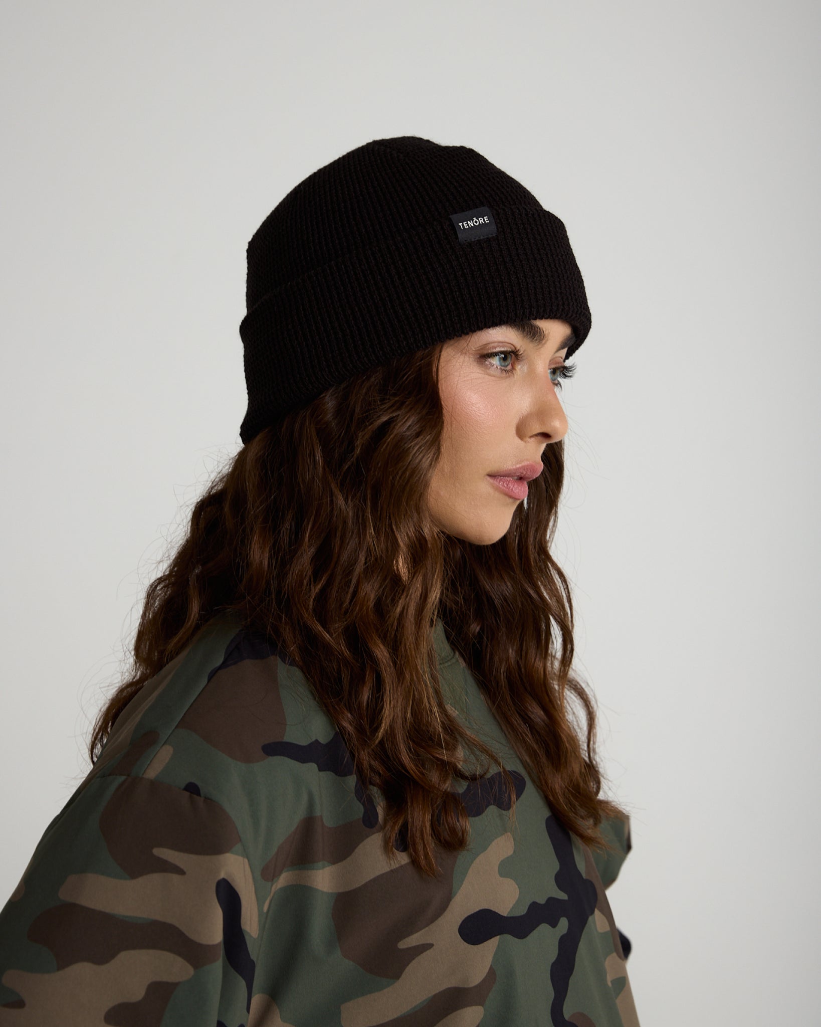 Waffle Knit Beanie-TENORE