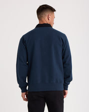 Woven Label Fleece Crewneck-TENORE