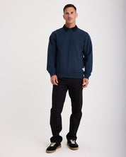 Woven Label Fleece Crewneck-TENORE