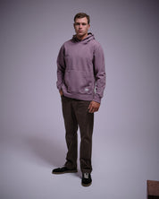 Woven Label Fleece Hoodie-TENORE