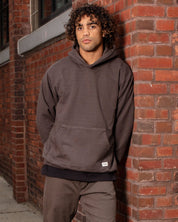 Woven Label Fleece Hoodie-TENORE