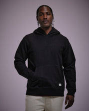 Woven Label Fleece Hoodie-TENORE