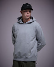 Woven Label Fleece Hoodie-TENORE