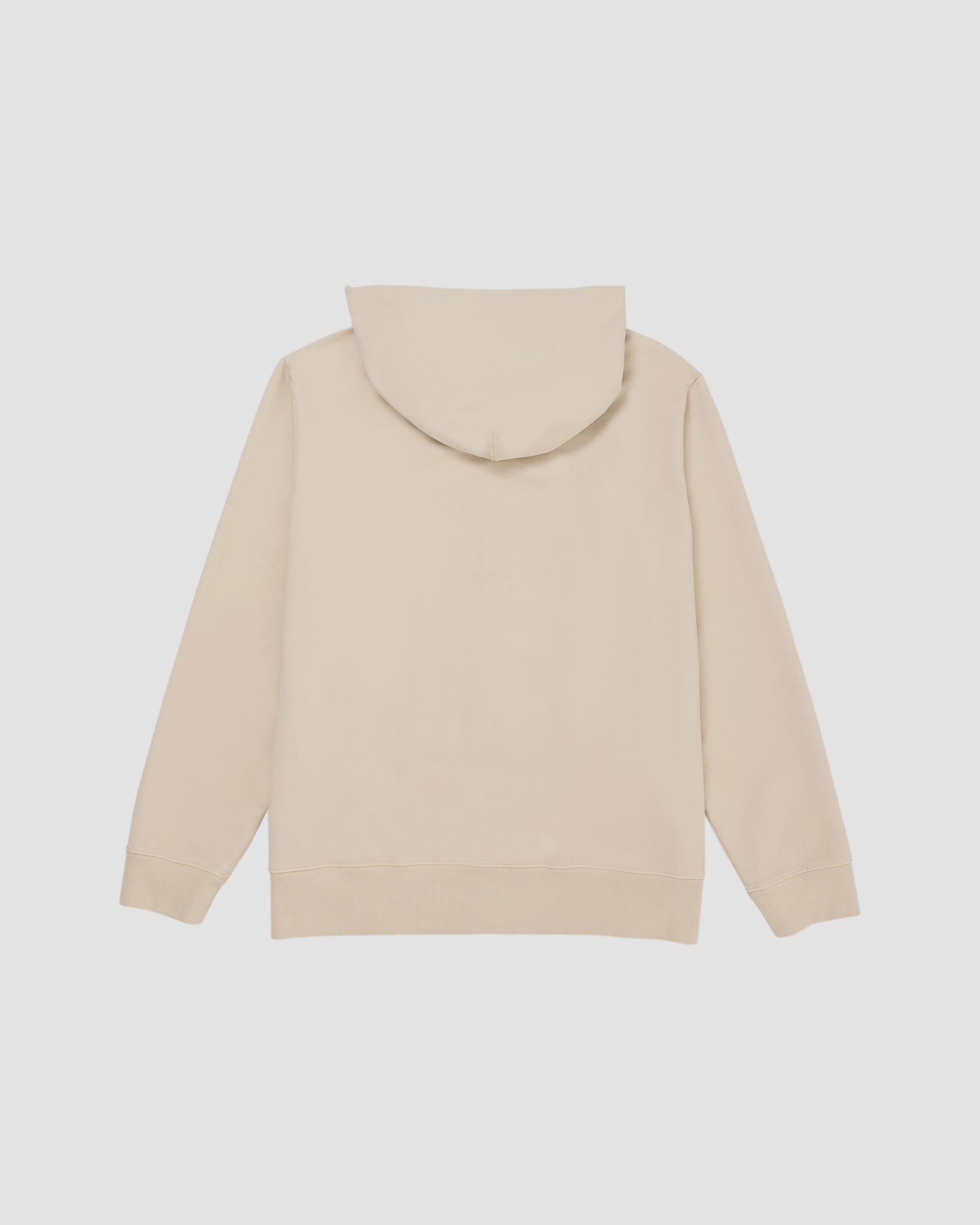 Woven Label Fleece Zip Hood-TENORE