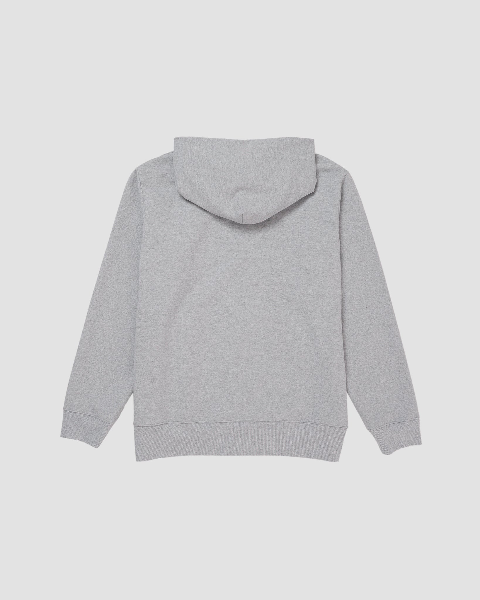 Woven Label Fleece Zip Hood-TENORE