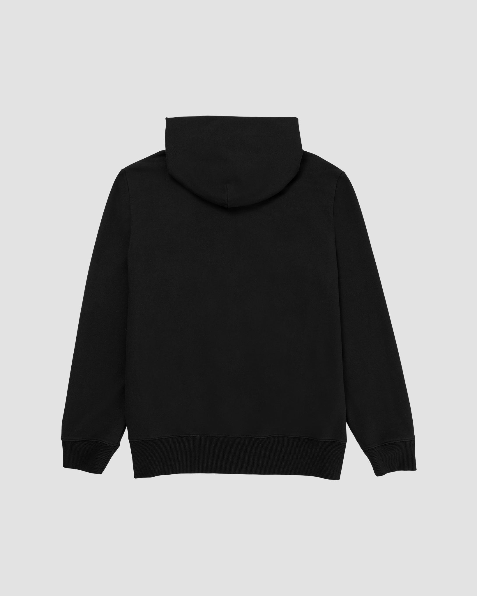 Woven Label Fleece Zip Hood-TENORE