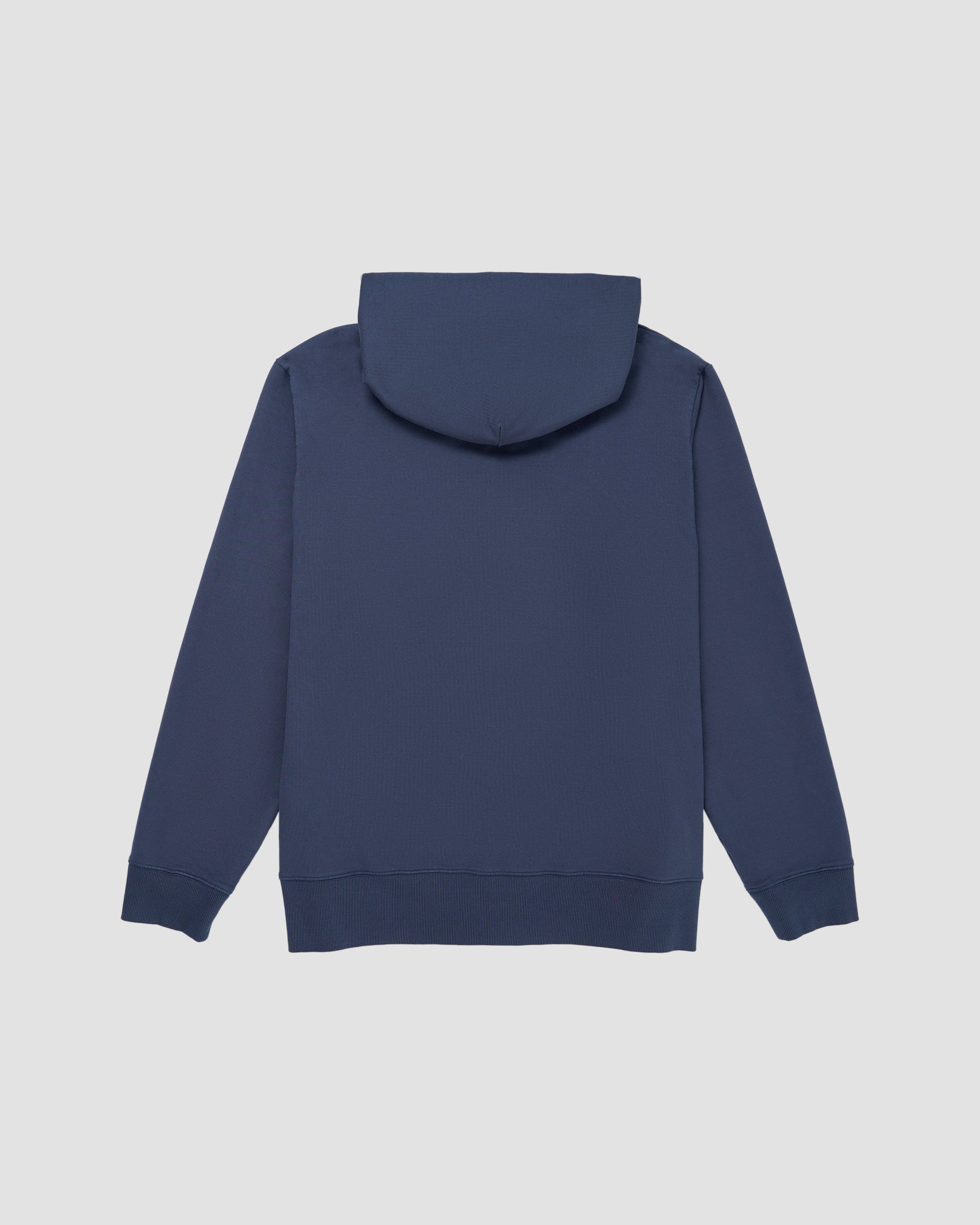 Woven Label Fleece Zip Hood-TENORE