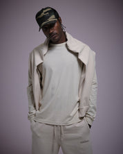 Woven Label Soft Longsleeve Tee-TENORE