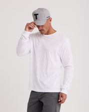 Woven Label Soft Longsleeve Tee-TENORE