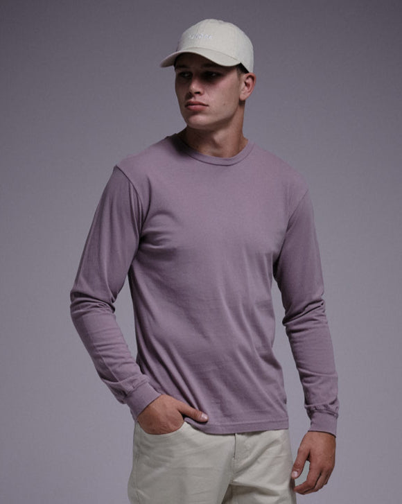 Woven Label Soft Longsleeve Tee-TENORE