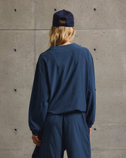 Woven Pullover Crew-TENORE