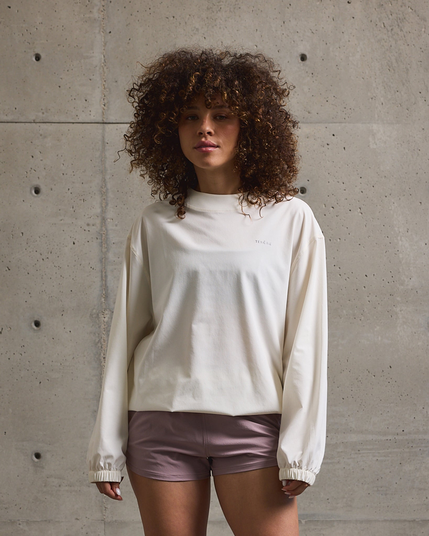 Woven Pullover Crew-TENORE