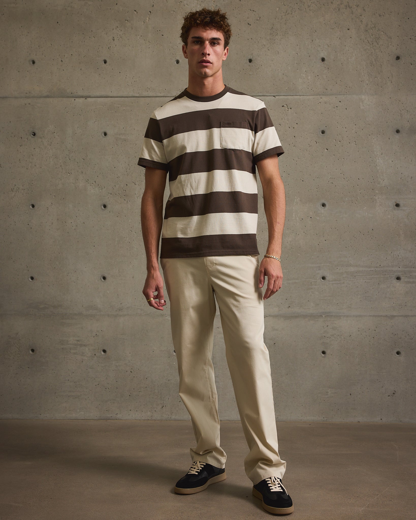 Yarn Dye Stripe Tee-TENORE