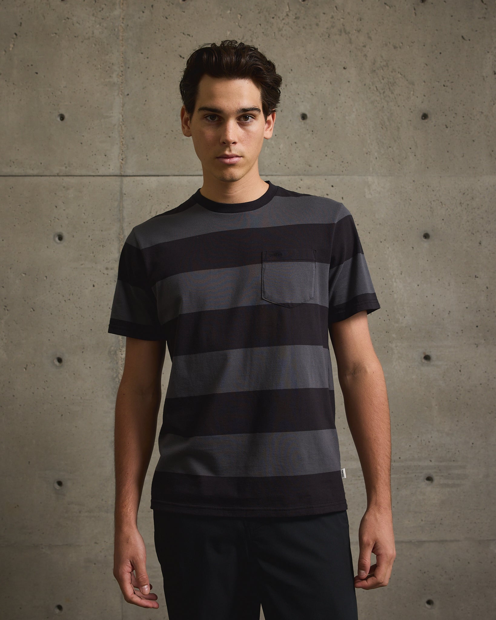 Yarn Dye Stripe Tee-TENORE