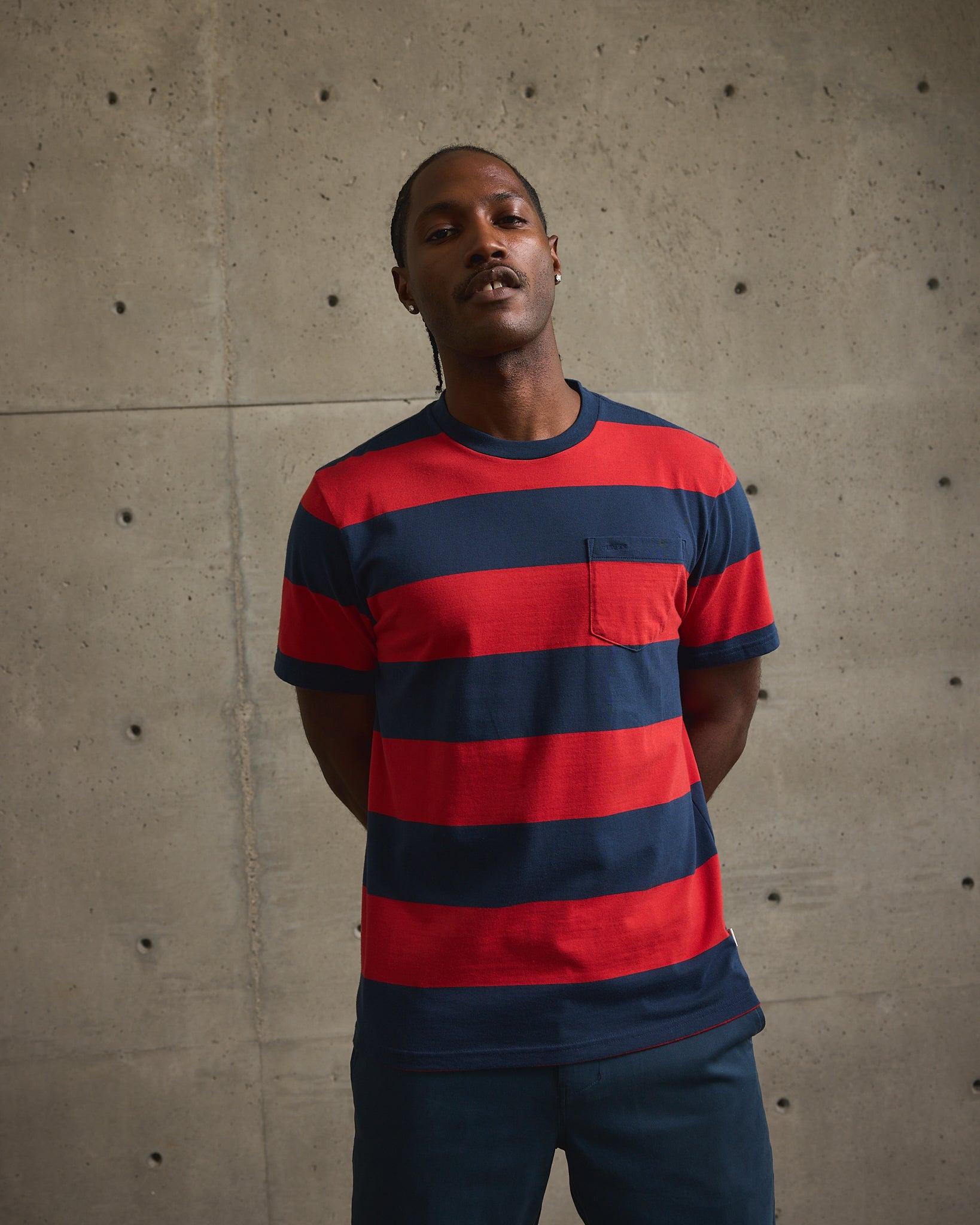 Yarn Dye Stripe Tee-TENORE