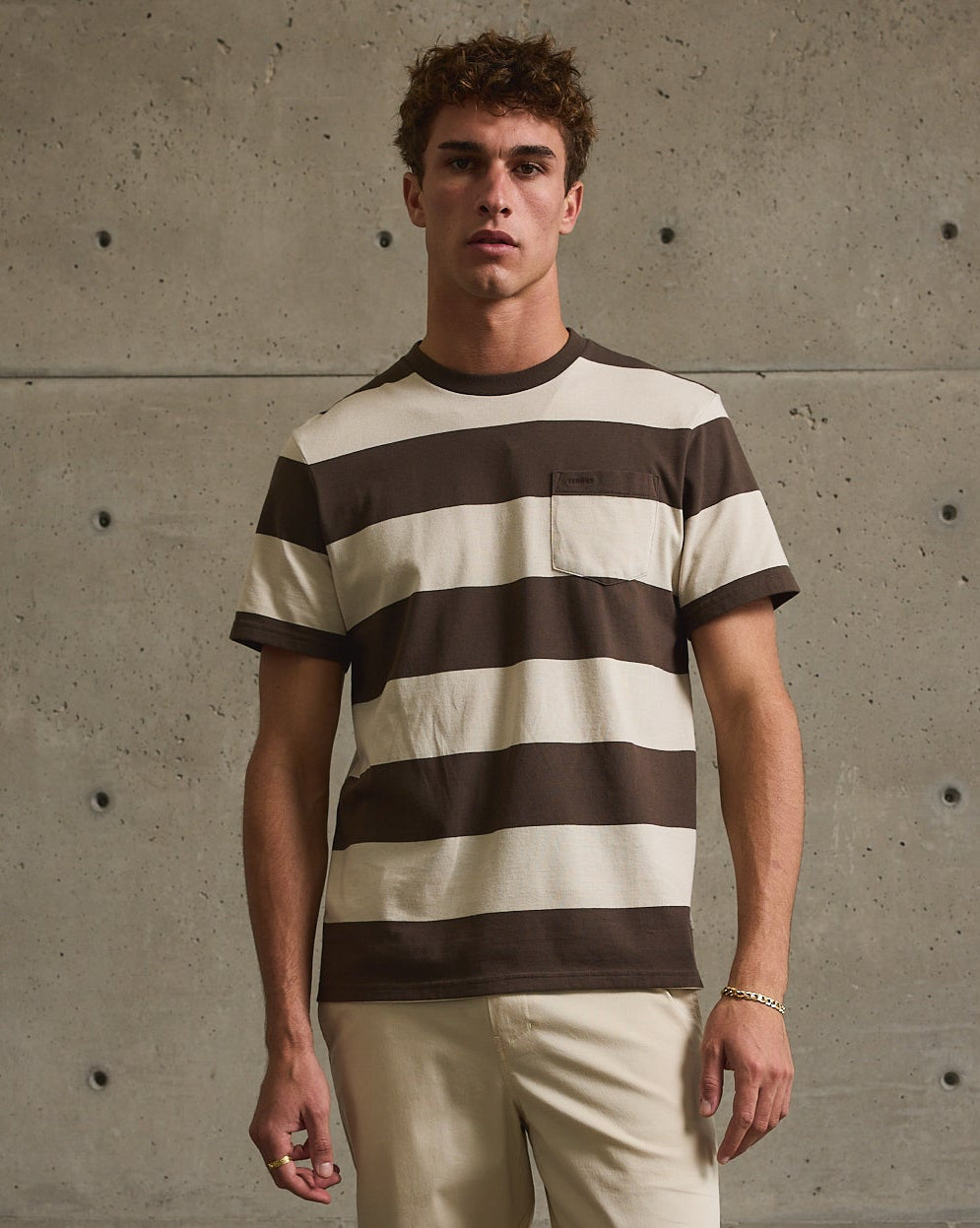 Yarn Dye Stripe Tee-TENORE