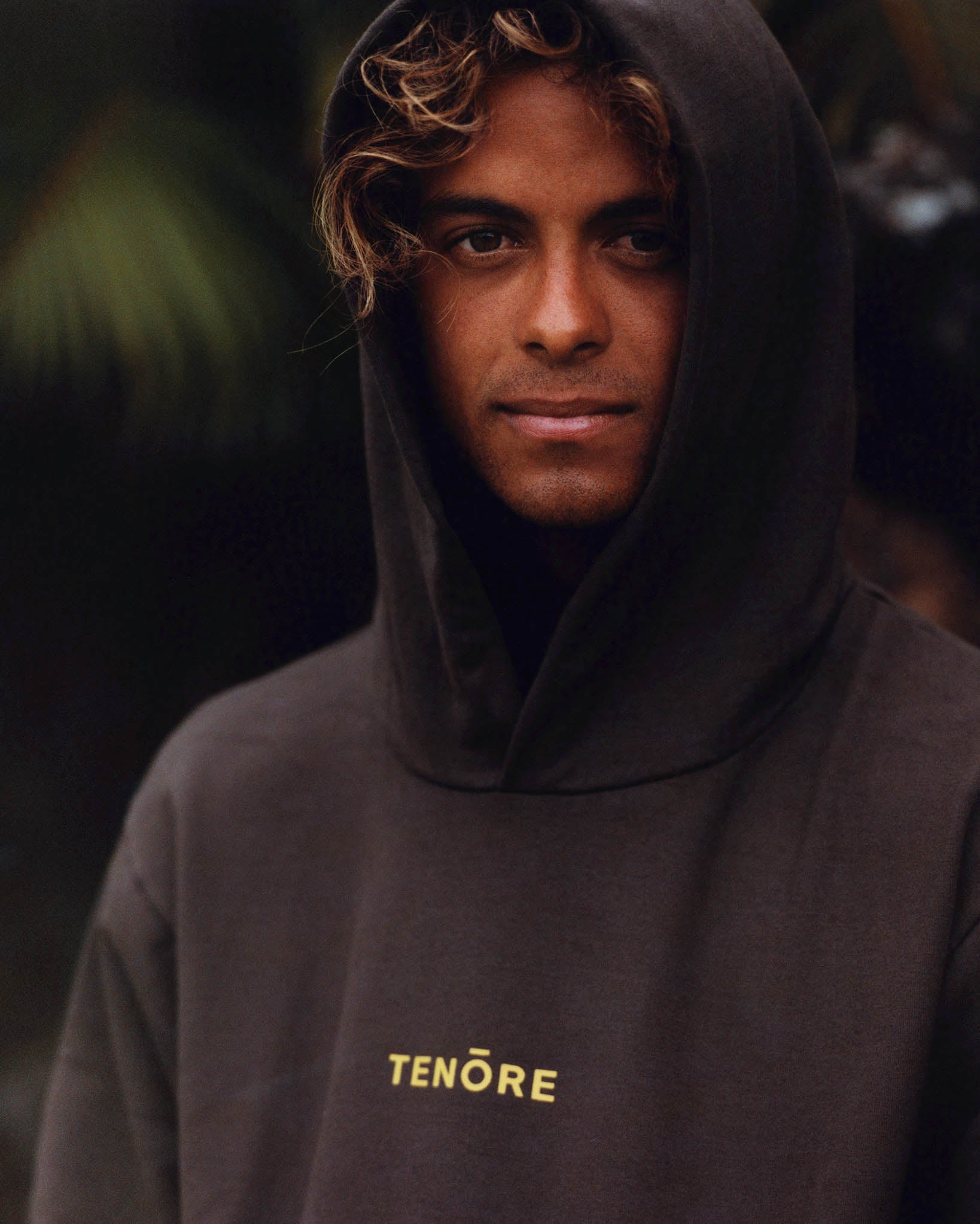 TENŌRE Logo Hoodie In Bark