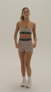 Logo High Waist Short